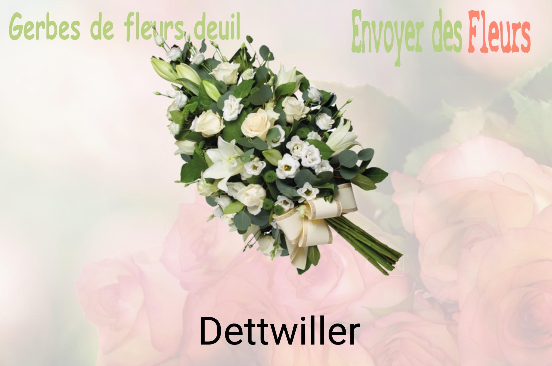 Gerbe de fleurs de deuil livrée à Dettwiller